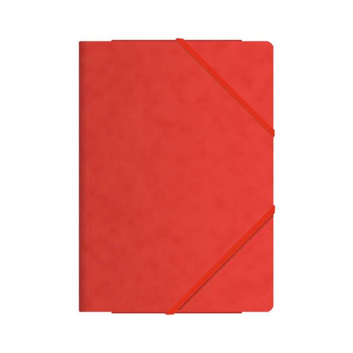 Dohe Carpeta de Gomas con Tres Solapas - Tamaño Folio - Fabricada en Cartulina de Primera Calidad - Plastificada - Cierre con Gomas Planas