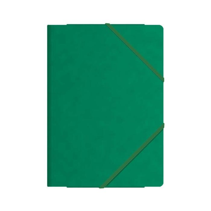 Dohe Carpetas de Gomas con Tres Solapas - Tamaño Folio - Cartulina de Primera Calidad - Plastificadas - Cierre de Gomas Planas