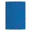 Dohe Carpetas de Gomas con Tres Solapas - Tamaño Folio - Fabricadas en Cartulina de Primera Calidad - Plastificadas - Cierre de Gomas Planas
