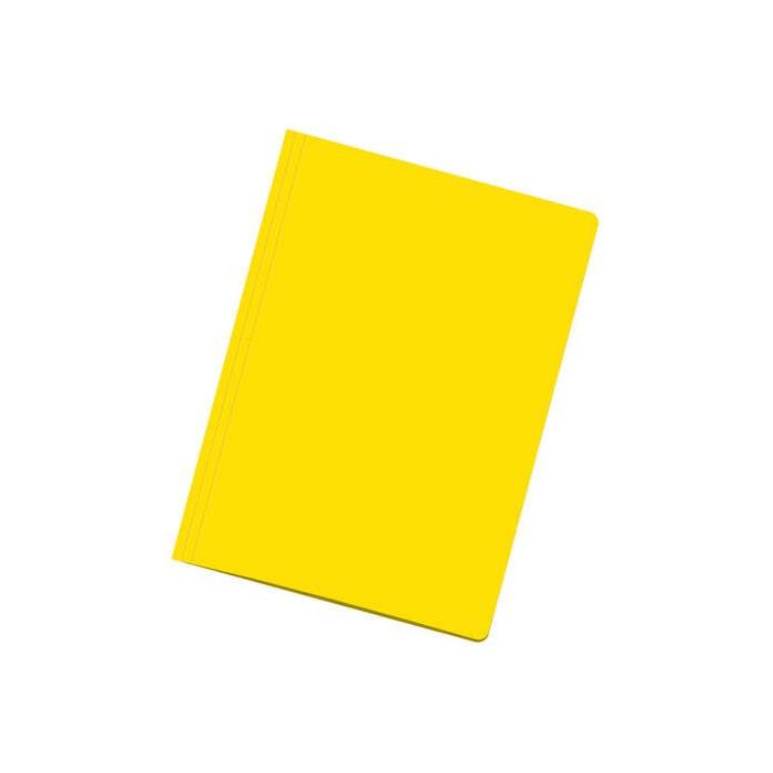 Dohe Pack de 50 Subcarpetas de Cartulina de 180gr - Con Ranura para Fastener - Resistente y Duradera - Ideal para Organizar Documentos - Color Amarillo