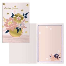 Dohe Tarjeta de Felicitacion - 11.5x17cm - Impresas a Todo Color - Estampaciones con Pelicula de Color - Estampacion en Seco - Papel Offset Blanco de 300gr - Incluye Sobre de Color