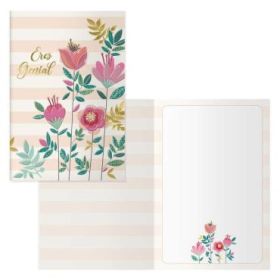 Dohe Tarjeta de Felicitacion - 11.5x17cm - Impresion a Todo Color - Estampaciones con Pelicula de Color - Estampacion en Seco - Papel Offset Blanco de 300gr - Incluye Sobre de Color