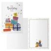 Dohe Tarjeta de Felicitacion de Cumpleaños - 11.5x17cm - Impresion a Todo Color - Estampaciones con Pelicula de Color - Estampacion en Seco - Papel Offset Blanco de 300gr - Incluye Sobre de Color