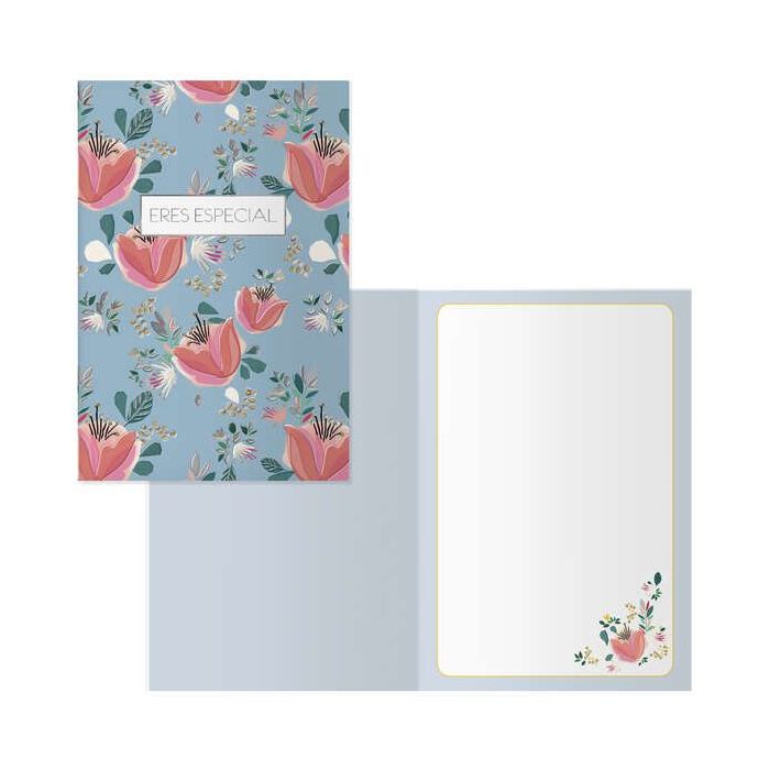 Dohe Tarjeta de Felicitacion de Cumpleaños - 11.5x17cm - Impresion a Todo Color - Estampaciones con Pelicula de Color - Estampacion en Seco - Papel Offset Blanco de 300gr - Incluye Sobre de Color