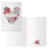 Dohe Tarjeta de Felicitacion de San Valentin - 11.5x17cm - Impresas a Todo Color - Estampaciones con Pelicula de Color - Estampacion en Seco - Papel Offset Blanco de 300gr - Incluye Sobre de Color