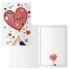 Dohe Tarjeta de Felicitacion de San Valentin - 11.5x17cm - Impresas a Todo Color - Estampaciones con Pelicula de Color - Estampacion en Seco - Papel Offset Blanco de 300gr - Incluye Sobre de Color