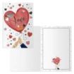 Dohe Tarjeta de Felicitacion de San Valentin - 11.5x17cm - Impresas a Todo Color - Estampaciones con Pelicula de Color - Estampacion en Seco - Papel Offset Blanco de 300gr - Incluye Sobre de Color