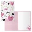 Dohe Tarjeta de Felicitacion de San Valentin - 11.5x17cm - Impresas a Todo Color - Estampaciones con Pelicula de Color - Estampacion en Seco - Papel Offset Blanco de 300gr - Incluye Sobre de Color
