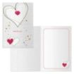 Dohe Tarjeta de Felicitacion de San Valentin - 11.5x17cm - Impresion a Todo Color - Estampaciones con Pelicula de Color - Estampacion en Seco - Papel Offset Blanco de 300gr - Incluye Sobre de Color