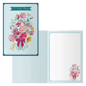 Dohe Tarjeta de Felicitacion Dia de la Madre - 11.5x17cm - Impresas a Todo Color - Estampaciones con Pelicula de Color - Estampacion en Seco - Papel Offset Blanco de 300gr - Incluye Sobre de Color