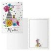 Dohe Tarjeta de Felicitacion Dia de la Madre - 11.5x17cm - Impresas a Todo Color - Estampaciones con Pelicula de Color - Estampacion en Seco - Papel Offset Blanco de 300gr - Incluye Sobre de Color