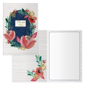 Dohe Tarjeta de Felicitacion Dia de la Madre - 11.5x17cm - Impresas a Todo Color - Estampaciones con Pelicula de Color - Estampacion en Seco - Papel Offset Blanco de 300gr - Incluye Sobre de Color
