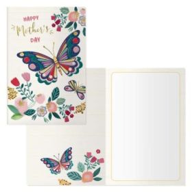 Dohe Tarjeta de Felicitacion Dia de la Madre - 11.5x17cm - Impresas a Todo Color - Estampaciones con Pelicula de Color - Estampacion en Seco - Papel Offset Blanco de 300gr - Incluye Sobre de Color