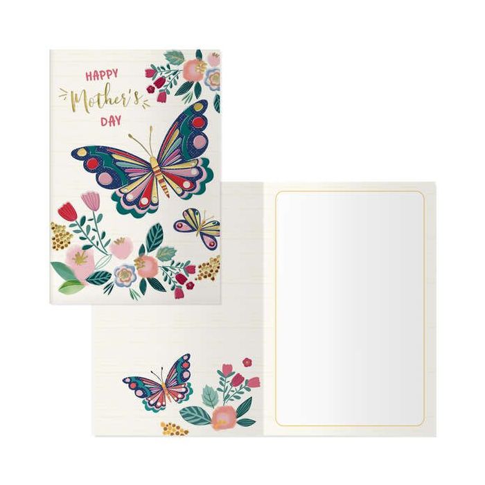 Dohe Tarjeta de Felicitacion Dia de la Madre - 11.5x17cm - Impresas a Todo Color - Estampaciones con Pelicula de Color - Estampacion en Seco - Papel Offset Blanco de 300gr - Incluye Sobre de Color