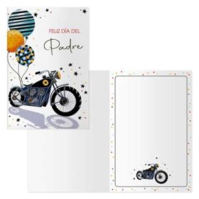 Dohe Tarjeta de Felicitacion Dia del Padre - 11.5x17cm - Impresion a Todo Color - Estampaciones con Pelicula de Color - Papel Offset Blanco de 300gr - Incluye Sobre de Color