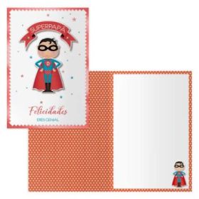 Dohe Tarjeta de Felicitacion para Padres - 11.5x17cm - Impresion a Todo Color - Estampaciones con Pelicula de Color - Estampacion en Seco - Papel Offset Blanco de 300gr - Incluye Sobre de Color