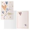 Dohe Tarjeta de Felicitacion para Parejas - 11.5x17cm - Impresion a Todo Color - Estampaciones con Pelicula de Color - Estampacion en Seco - Papel Offset Blanco de 300gr - Incluye Sobre de Color