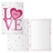 Dohe Tarjeta de Felicitacion San Valentin - 11.5x17cm - Impresion a Todo Color - Estampaciones con Pelicula de Color - Estampacion en Seco - Papel Offset Blanco de 300gr - Incluye Sobre de Color