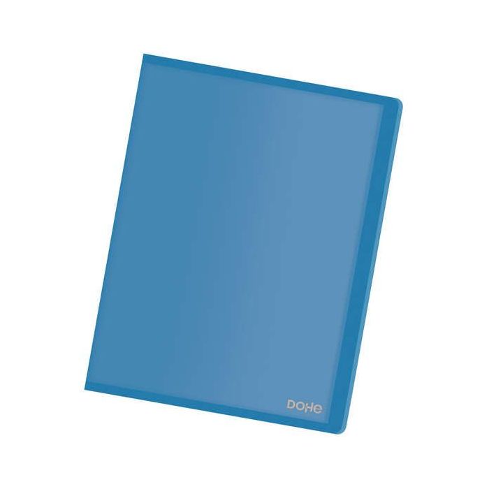 Dohe Carpetas con Fundas en Tamaño Din A4 - Tapa Flexible de Polipropileno Translucido - Fundas Transparentes Soldadas al Lomo
