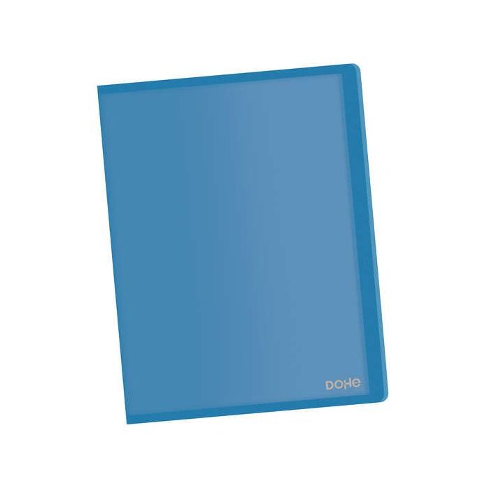 Dohe Carpetas con Fundas en Tamaño Din A4 - Tapa Flexible de Polipropileno Translucido - Fundas Transparentes Soldadas al Lomo