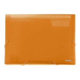 Dohe Clasificadores Acordeon de 13 Departamentos - Tamaño A4 Apaisado - Fabricados en Polipropileno Translucido de 700 Micras - con Cierre de Gomas