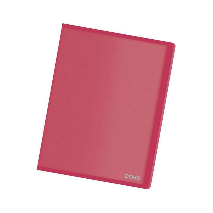 Dohe Carpetas con Fundas en Tamaño Din A4 - Tapa Flexible de Polipropileno Translucido - Fundas Transparentes Soldadas al Lomo