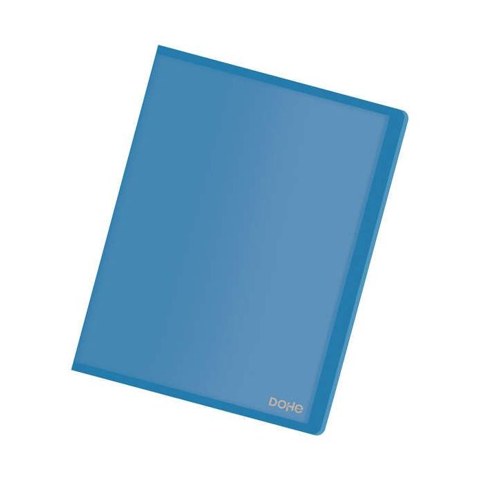 Dohe Carpetas con Fundas en Tamaño Din A4 - Tapa Flexible de Polipropileno Translucido - Fundas Transparentes Soldadas al Lomo
