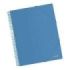 Dohe Carpeta con 20 Fundas Tamaño A4 - Tapa de Polipropileno Opaco 800 Micras - Fundas Transparentes 80 Micras - Espiral de Plastico Color - Gomas Elasticas a Juego