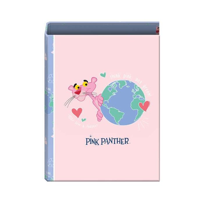 Dohe Carpeta de Carton Forrado - Tamaño Folio 264x340x60mm - Guardas Impresas - Mecanismo de 4 Anillas Mixtas Niqueladas