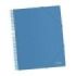 Dohe Carpeta con 40 Fundas Tamaño A4 - Tapa de Polipropileno Opaco de 800 Micras - Fundas Transparentes de 80 Micras - Espiral de Plastico Colorido - Gomas Elasticas a Juego
