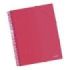 Dohe Carpeta con 40 Fundas Tamaño A4 - Tapa de Polipropileno Opaco de 800 Micras - Fundas Transparentes de 80 Micras - Espiral de Plastico de Color - Gomas Elasticas a Juego
