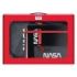 Dohe Pack Mochila, Carpeta y Portatodo Nasa Black - Maletin Regalo 365x515x105mm - Carpeta A4 Recambio - Mochila 3 Compartimentos Grande - Portatodo Triple