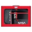 Dohe Pack Mochila, Carpeta y Portatodo Nasa Black - Maletin Regalo 365x515x105mm - Carpeta A4 Recambio - Mochila 3 Compartimentos Grande - Portatodo Triple