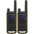 Motorola TLKR T82 Extreme Pack 2 Walkie Talkies - 16 Canales PMR446 y 121 Codigos - Alcance de hasta 10km en Campo Abierto - Autonomia hasta 18h - Color Negro/Amarillo