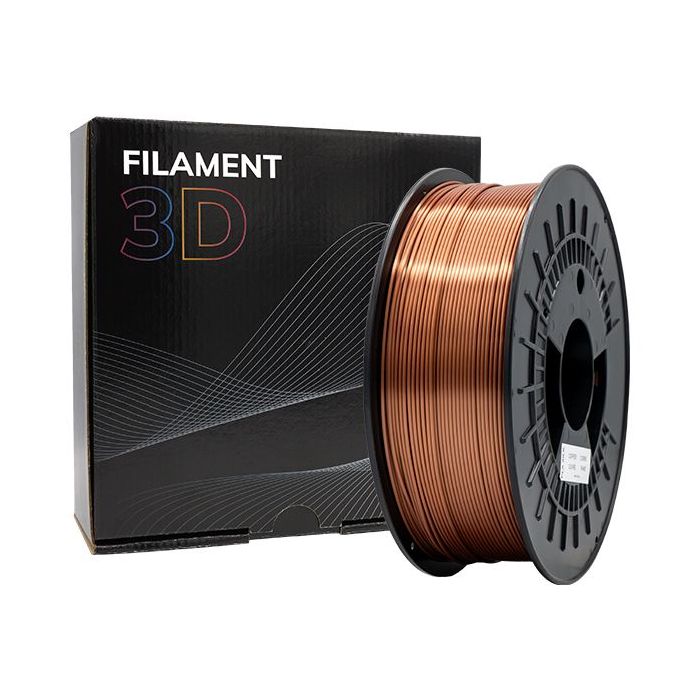 Filamento 3D PLA SILK - Diametro 1.75mm - Bobina 1kg - Color Cobre