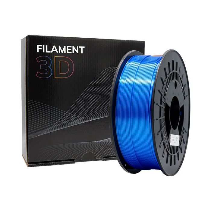 Filamento 3D PLA SILK - Diametro 1.75mm - Bobina 1kg - Color Azul
