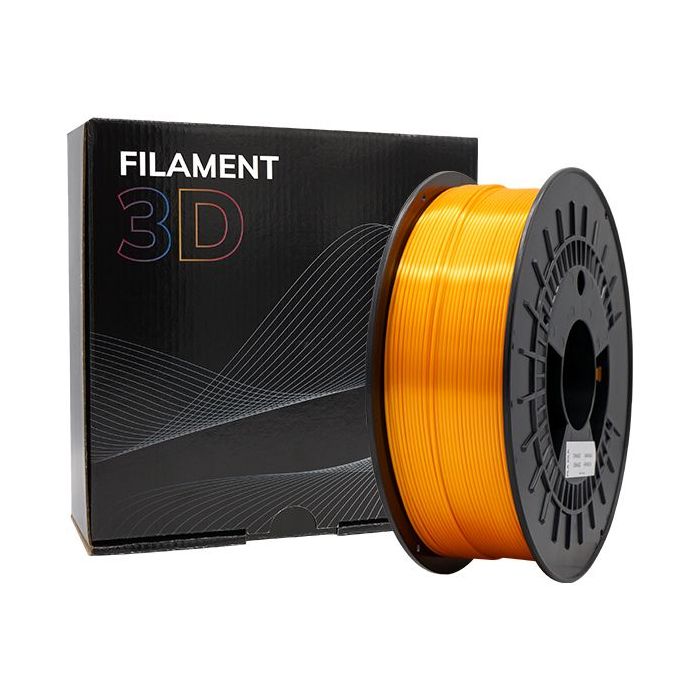 Filamento 3D PLA SILK - Diametro 1.75mm - Bobina 1kg - Color Naranja