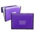 Ingraf Carpeta Frame Fuelle 13 Bolsillos Tamaño A4 - Polipropileno Translucido - Gomas y Solapas - Color Morado