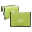 Ingraf Carpeta Frame Fuelle 13 Bolsillos Tamaño A4 - Polipropileno Translucido - Gomas y Solapas - Color Verde