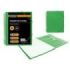 Ingraf Carpeta 20 Fundas A4 + Sobre con Broche - Espiral Plastica Indeformable - Apertura 360 Grados - Portada Personalizable - Color Verde