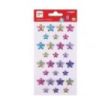 Apli Bolsa de Pegatinas de Estrellas - Tornasol - Relieve - Efecto Metalizado - Adhesivo Permanente - Ideal para Scrapbooking y Decoracion - Estimula Creatividad y Psicomotricidad Infantil