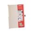 Apli Clipboard Plegable - Compacto y Facil de Transportar - Sujeta Hojas con Goma Elastica - Extension para Boligrafo - Material Resistente ABS - Diseño Funcional y Versatil - Color Blanco