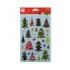 Apli Bolsa de Pegatinas Navideñas de Arboles de Navidad - Detalles Metalizados - Adhesivo Permanente - Ideal para Scrapbooking y Decoracion - Estimula Creatividad y Psicomotricidad Infantil