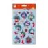 Apli Bolsa de Pegatinas Navideñas Bola Muñeco de Nieve - Adhesivo Permanente - Diseños Surtidos - Ideal para Decorar Regalos y Tarjetas - Estimula Creatividad y Psicomotricidad Fina
