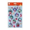 Apli Bolsa de Pegatinas Navideñas Bola Muñeco de Nieve - Adhesivo Permanente - Diseños Surtidos - Ideal para Decorar Regalos y Tarjetas - Estimula Creatividad y Psicomotricidad Fina