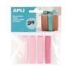Apli Pack de 4 Cintas de Tela - Ideales para Manualidades - Scrapbooking - Envolver Regalos - Decoraciones para Eventos y Accesorios - Color Rosa