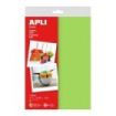 Apli Pack de 10 Hojas de Fieltro A4 - 40% Lana Natural - Grosor 250gr - Resistente y Suave - Facil de Cortar y Pegar - Color Verde