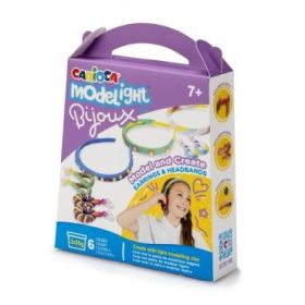 Carioca Modelight Bijoux Pack de Creacion de Joyas - Pasta Super Ligera y Maleable - sin Gluten - Seca al Aire - Colores Brillantes y Mezclables - Tutorial Incluido - Color Varios