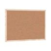 Bi-Office Tablero de Corcho Doble Cara 600x400mm Marco Natural