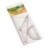 Faibo Pack de Reglas Escolares - Incluye Regla de 30cm, Escuadra de 30cm, Cartabon de 30cm y Semicirculo de 15cm - Presentacion en Bolsa Transparente - Color Transparente